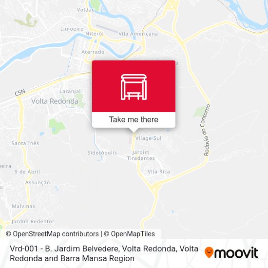 Vrd-001 - B. Jardim Belvedere, Volta Redonda map