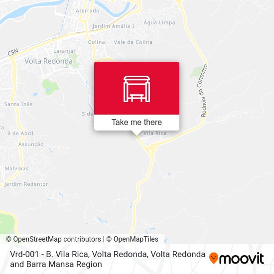 Vrd-001 - B. Vila Rica, Volta Redonda map