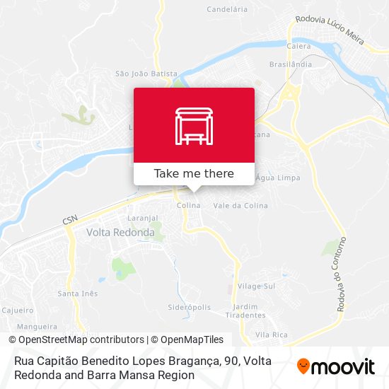 Rua Capitão Benedito Lopes Bragança, 90 map