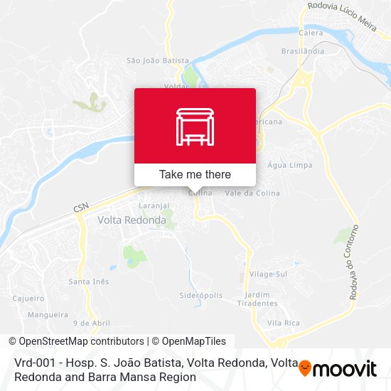 Vrd-001 - Hosp. S. João Batista, Volta Redonda map
