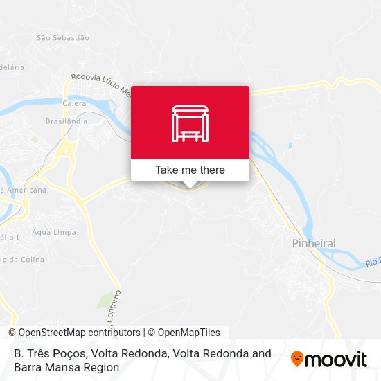 B. Três Poços, Volta Redonda map