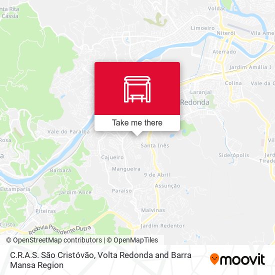 C.R.A.S. São Cristóvão map