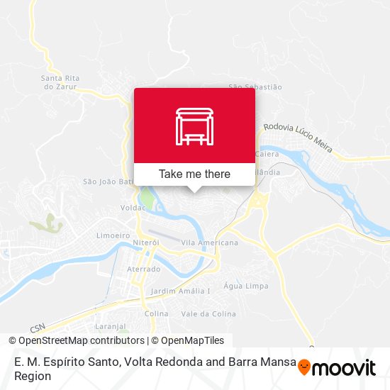E. M. Espírito Santo map