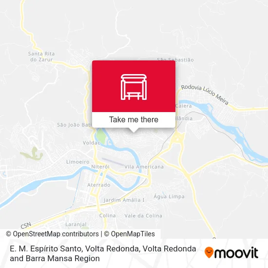 E. M. Espírito Santo, Volta Redonda map