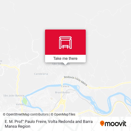 E. M. Prof° Paulo Freire map