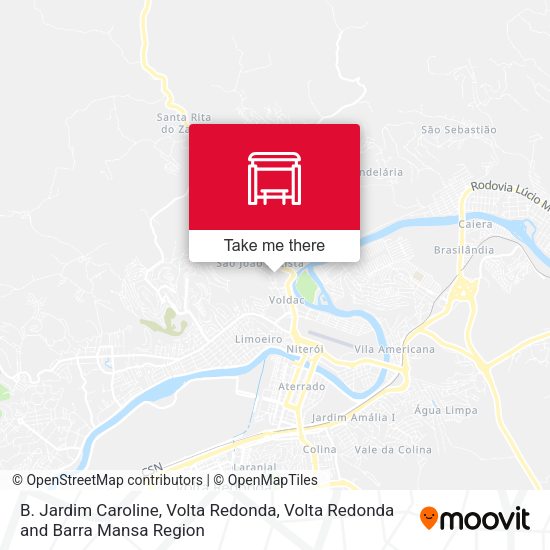 B. Jardim Caroline, Volta Redonda map