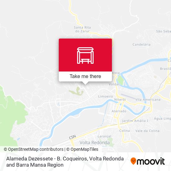 Alameda Dezessete - B. Coqueiros map