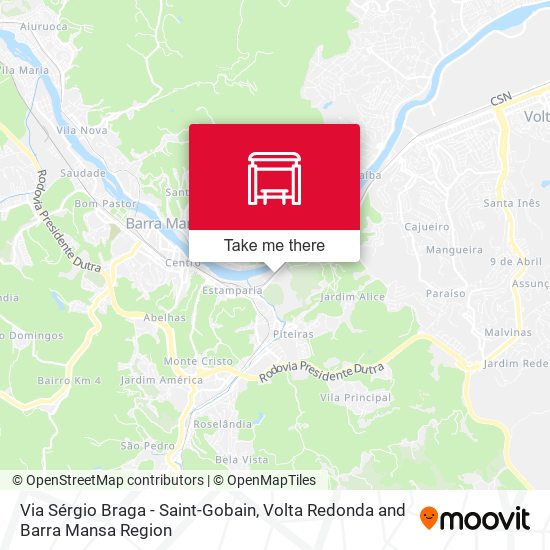Via Sérgio Braga - Saint-Gobain map