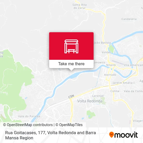 Rua Goitacases, 177 map