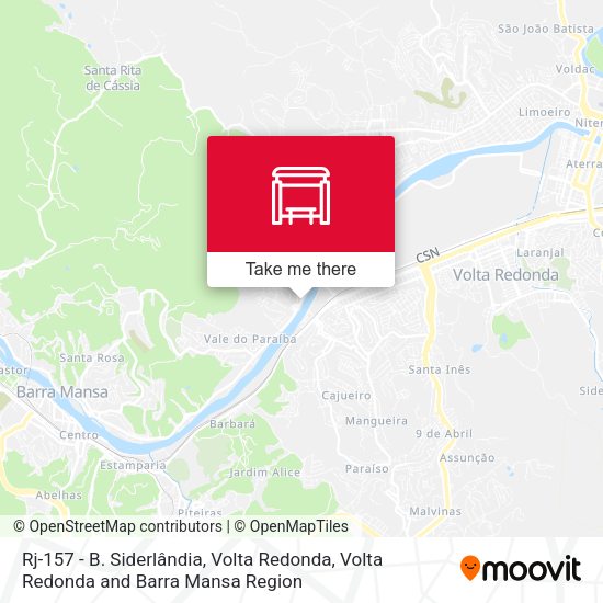 Rj-157 - B. Siderlândia, Volta Redonda map