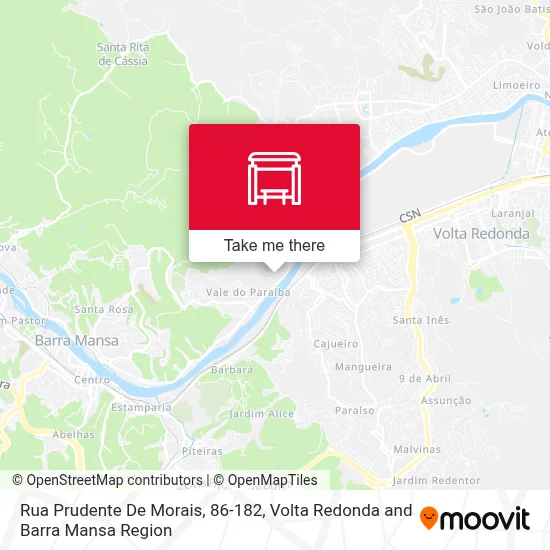 Rua Prudente De Morais, 86-182 map