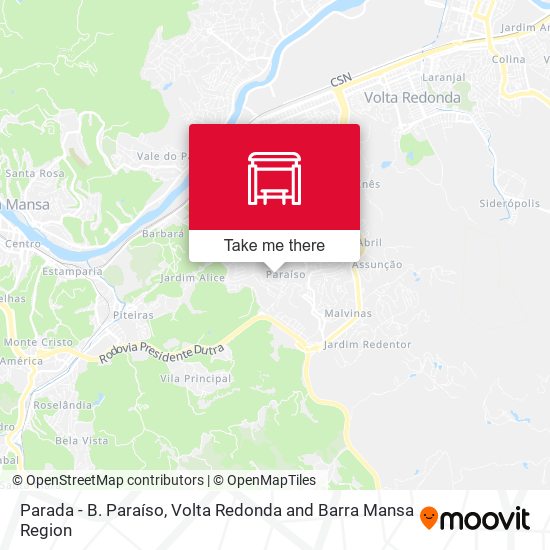 Mapa Parada - B. Paraíso