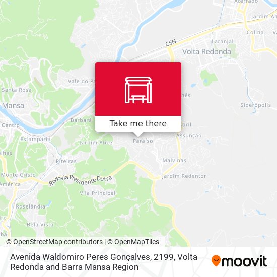 Avenida Waldomiro Peres Gonçalves, 2199 map