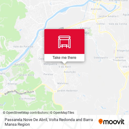 Passarela Nove De Abril map