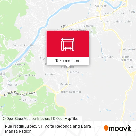 Rua Nagib Arbex, 51 map