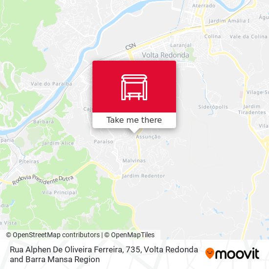 Rua Alphen De Oliveira Ferreira, 735 map