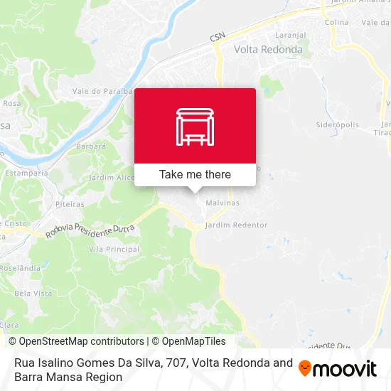 Rua Isalino Gomes Da Silva, 707 map