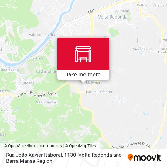 Rua João Xavier Itaboraí, 1130 map
