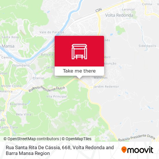 Rua Santa Rita De Cássia, 668 map
