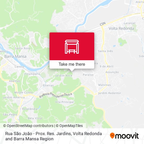 Rua São João - Prox. Res. Jardins map