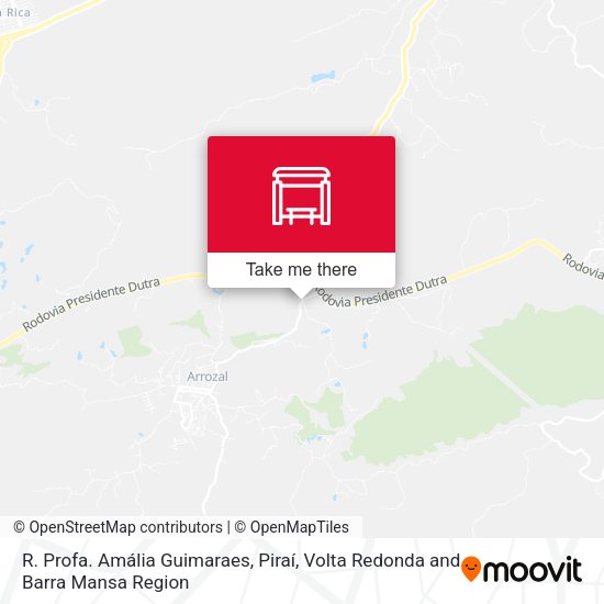 R. Profa. Amália Guimaraes, Piraí map
