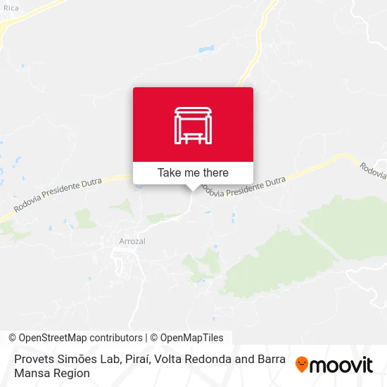 Provets Simões Lab, Piraí map