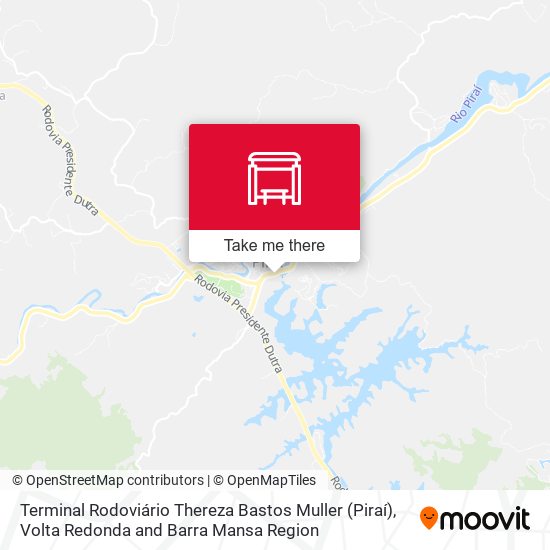 Terminal Rodoviário Thereza Bastos Muller (Piraí) map