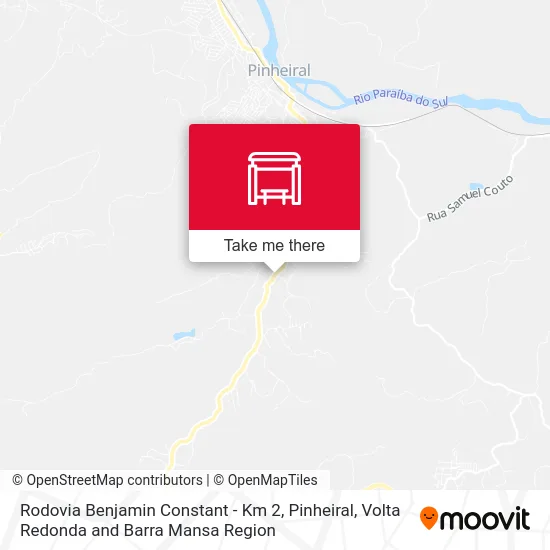Rodovia Benjamin Constant - Km 2, Pinheiral map