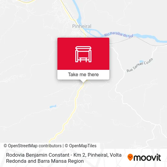 Rodovia Benjamin Constant - Km 2, Pinheiral map