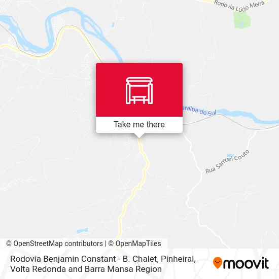 Rodovia Benjamin Constant - B. Chalet, Pinheiral map