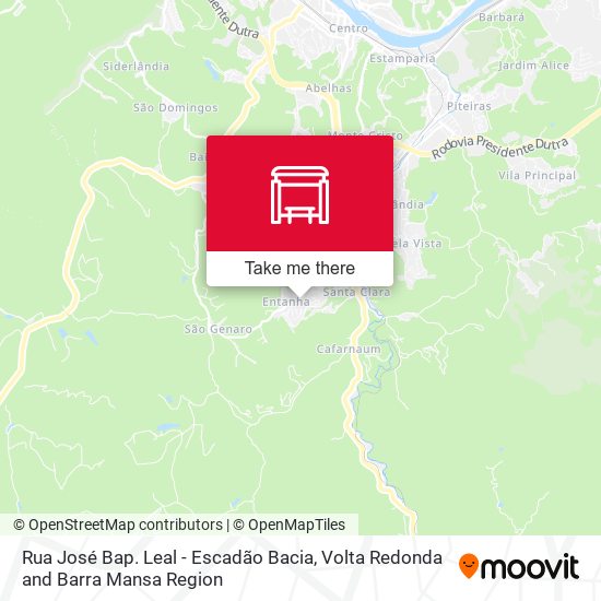 Rua José Bap. Leal - Escadão Bacia map