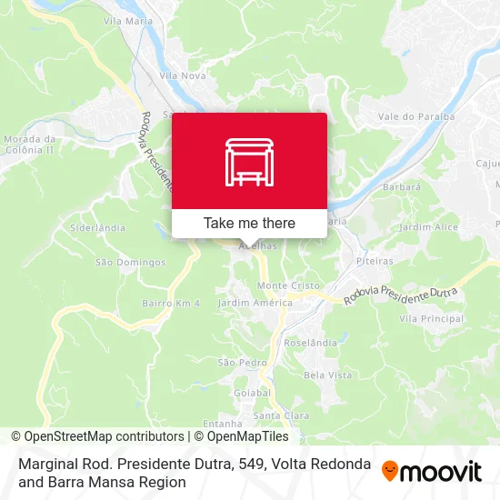 Marginal Rod. Presidente Dutra, 549 map