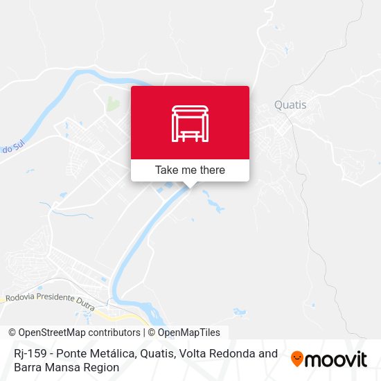 Rj-159 - Ponte Metálica, Quatis map