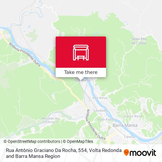 Mapa Rua Antônio Graciano Da Rocha, 554