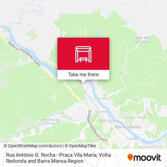 Rua Antônio G. Rocha - Praça Vila Maria map