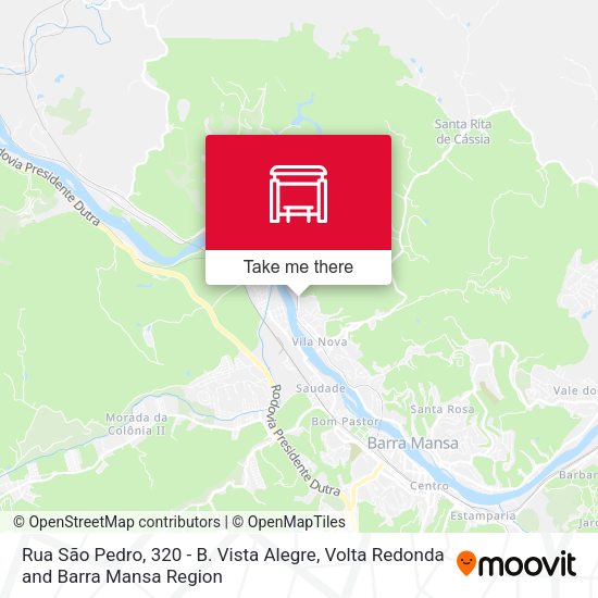 Rua São Pedro, 320 - B. Vista Alegre map