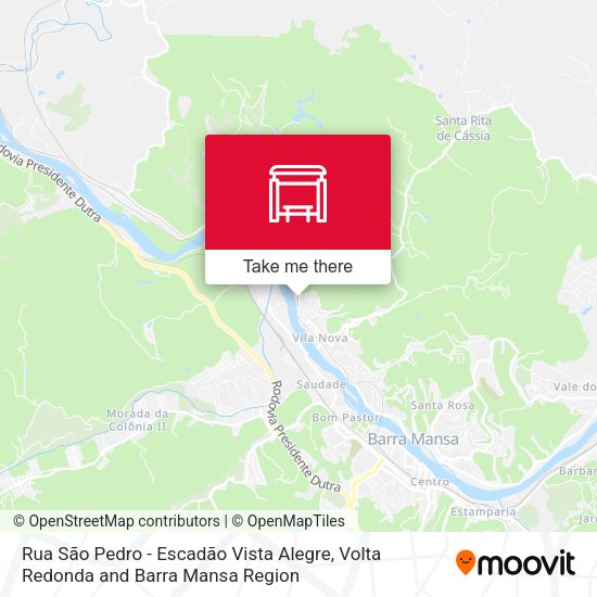 Rua São Pedro - Escadão Vista Alegre map