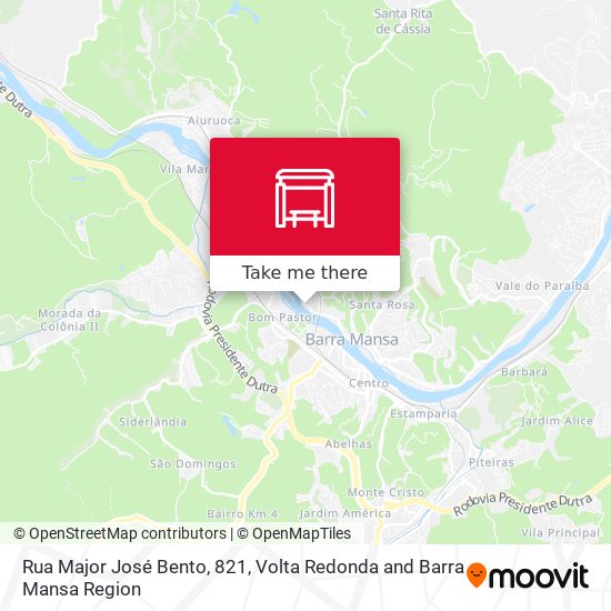 Rua Major José Bento, 821 map