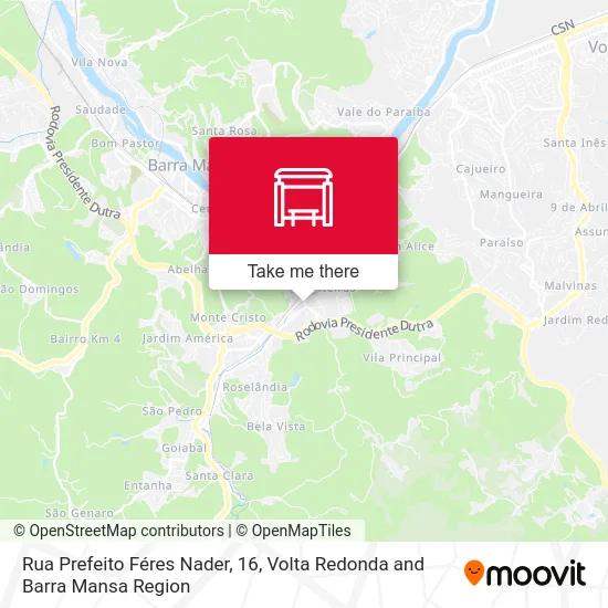 Rua Prefeito Féres Nader, 16 map