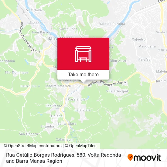 Rua Getúlio Borges Rodrigues, 580 map