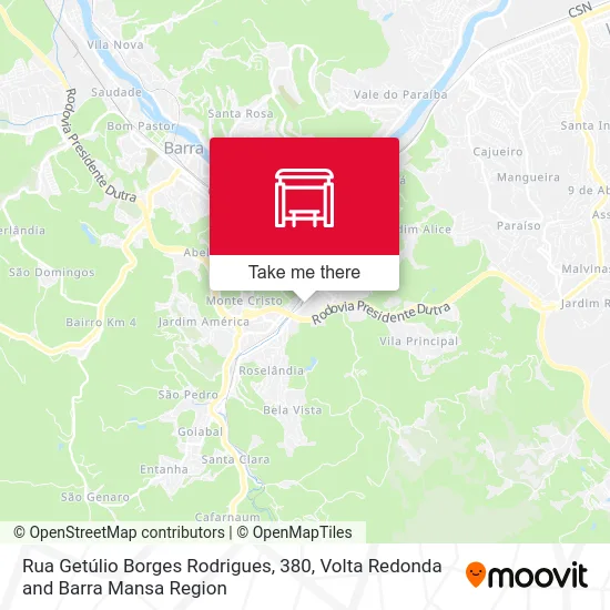 Rua Getúlio Borges Rodrigues, 380 map