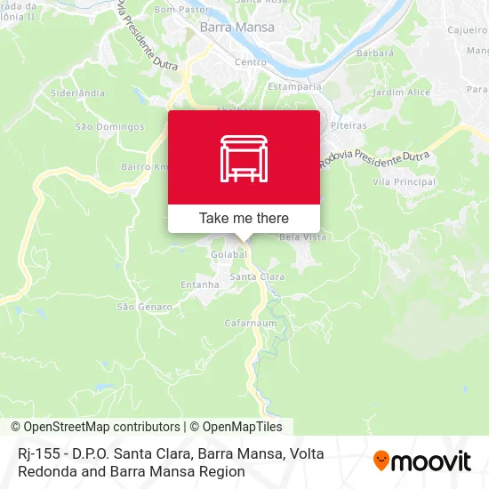 Rj-155 - D.P.O. Santa Clara, Barra Mansa map