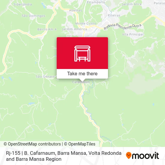 Rj-155 | B. Cafarnaum, Barra Mansa map