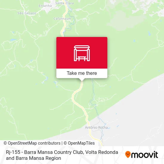 Rj-155 - Barra Mansa Country Club map