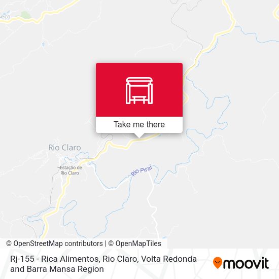 Rj-155 - Rica Alimentos, Rio Claro map