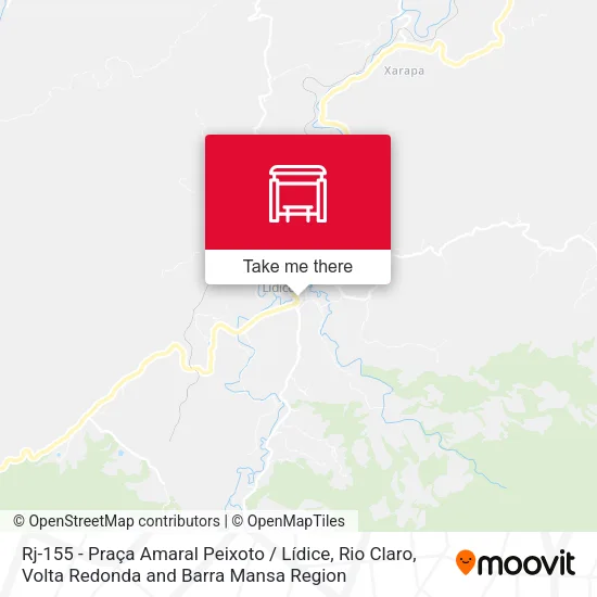 Rj-155 - Praça Amaral Peixoto / Lídice, Rio Claro map