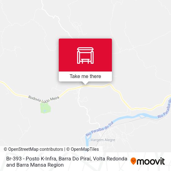 Br-393 - Posto K-Infra, Barra Do Piraí map