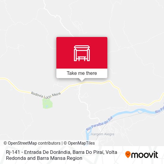 Rj-141 - Entrada De Dorândia, Barra Do Piraí map