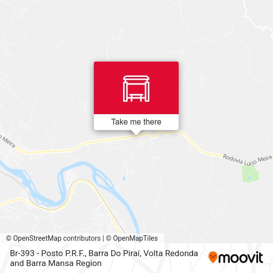 Br-393 - Posto P.R.F., Barra Do Piraí map