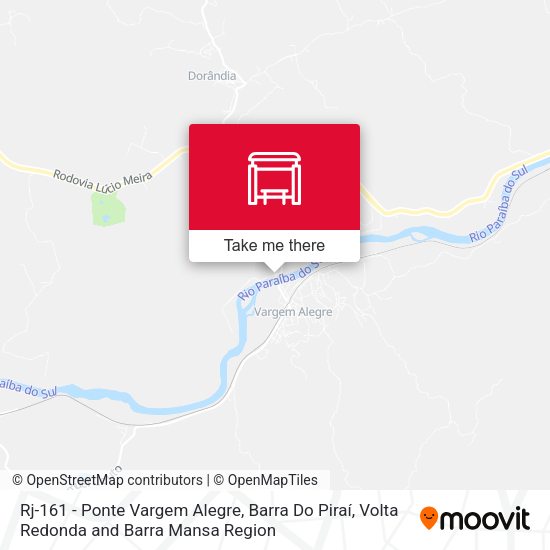Rj-161 - Ponte Vargem Alegre, Barra Do Piraí map